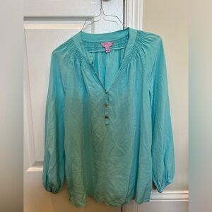 Lily Pulitzer blue blouse